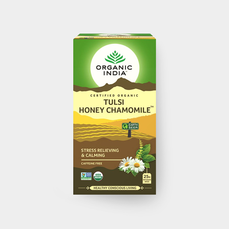 Organic India Tulsi Med + Heřmánek BIO, 25 sáčků Obrázek