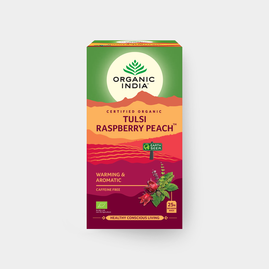 Organic India Tulsi ovocný s ibiškem a černým bezem BIO, 25 sáčků Obrázek