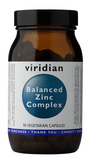Viridian Balanced Zinc Complex 90 kapslí Obrázek