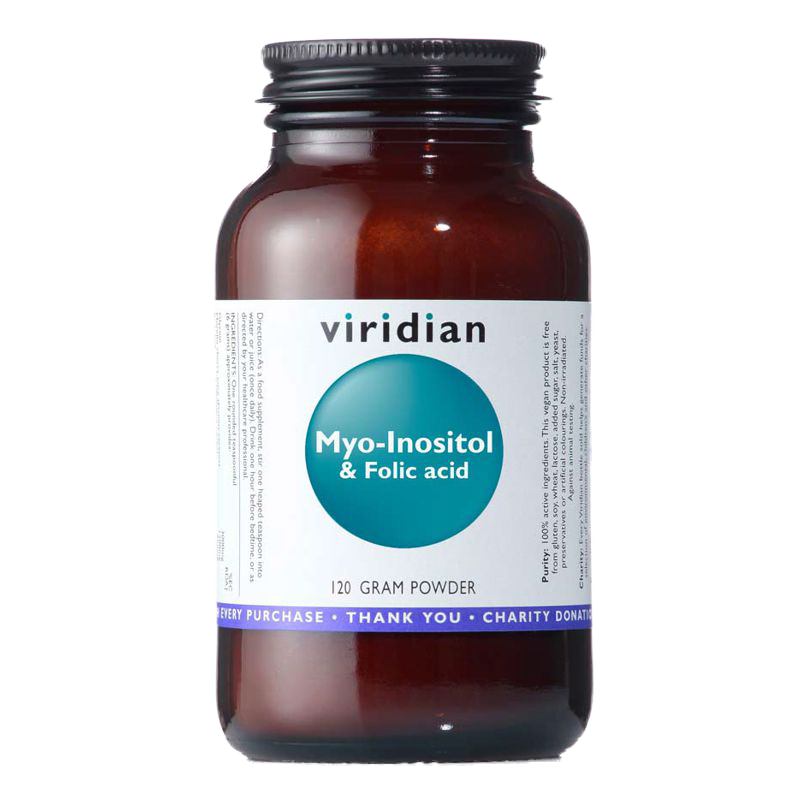 E-shop Viridian Myo-Inositol & Folic Acid 120g (Myo-Inositol s kyselinou listovou)