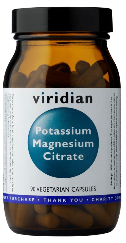 E-shop Viridian Potassium Magnesium Citrate 90 kapslí (Draslík-Hořčík)
