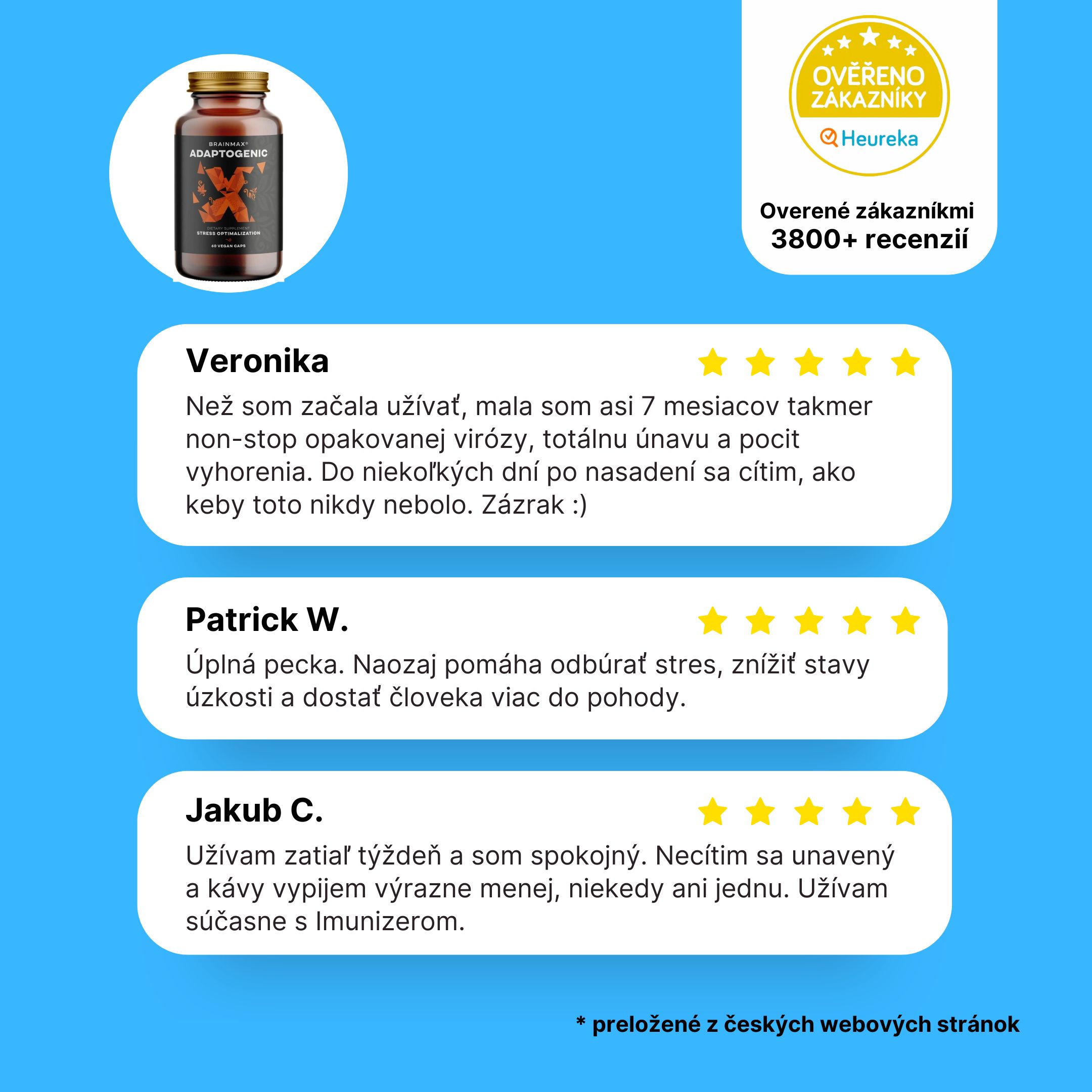 BrainMax 1.5 Adaptogenic Hegemony 60 tablet Obrázek