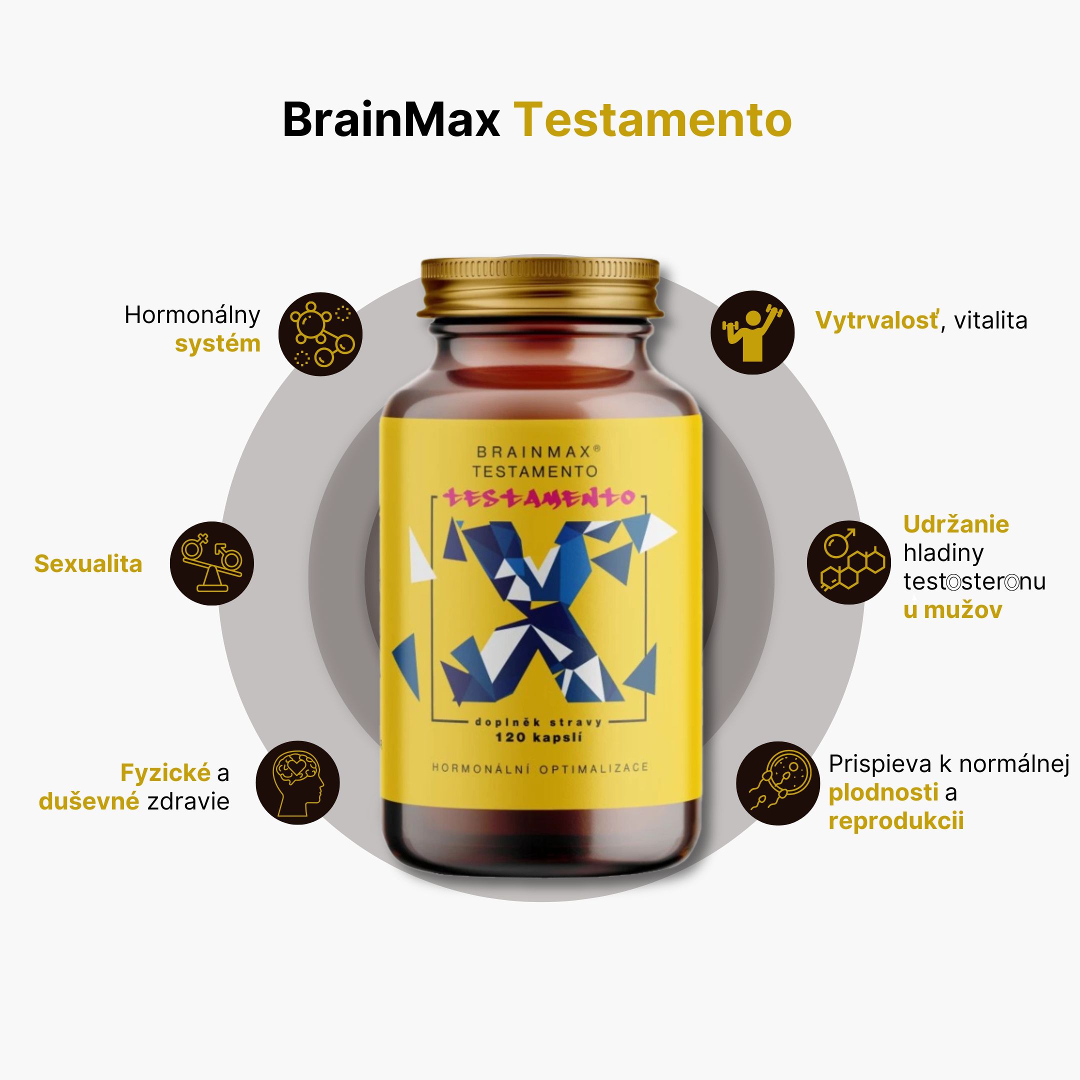 BrainMax Testamento 120 tablet Obrázek