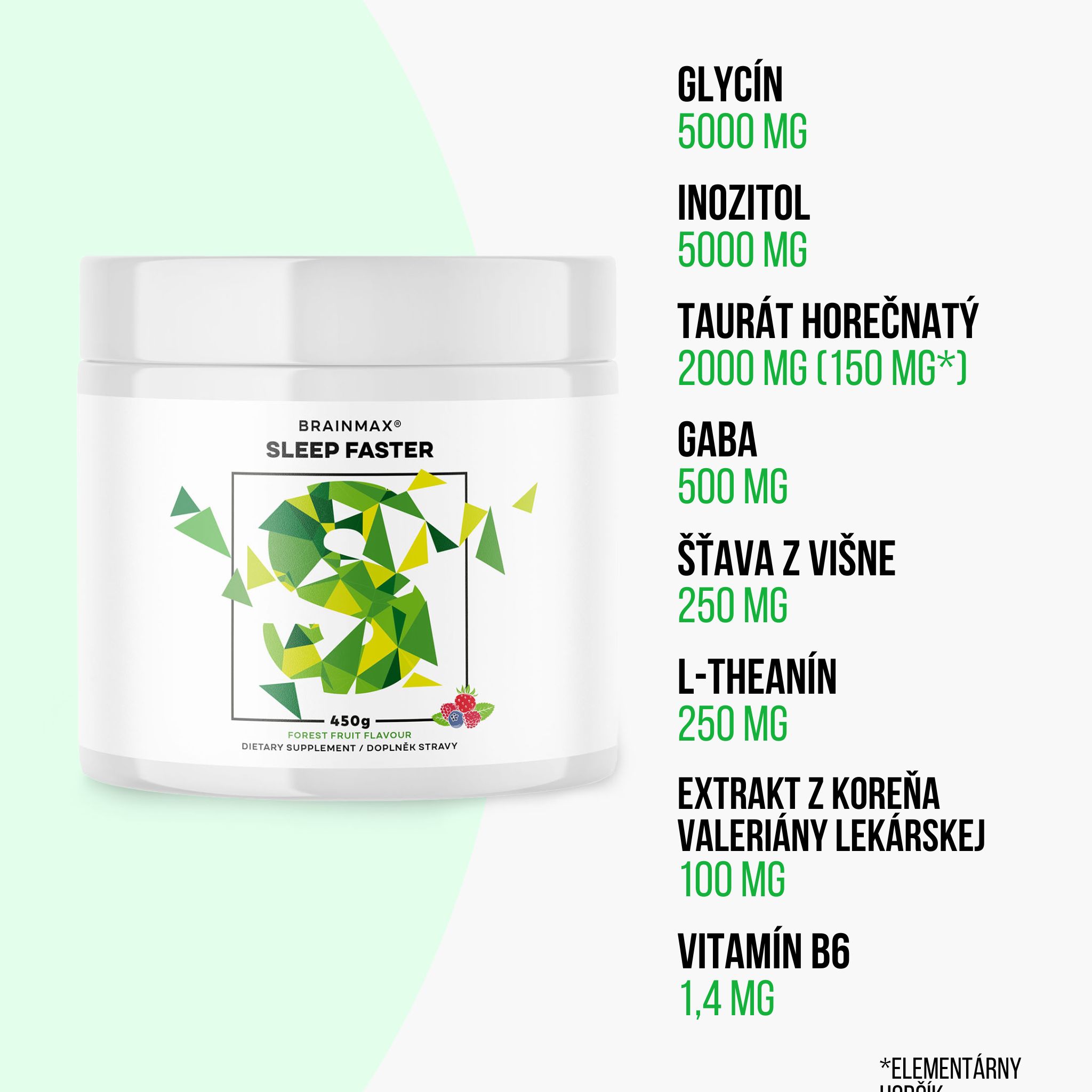 BrainMax Sleep Faster, 450 g Obrázek