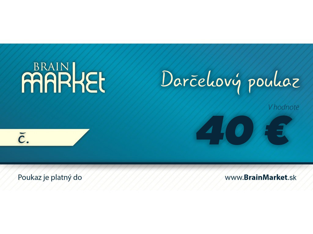 E-shop Darčeková tlačená poukážka 40 €