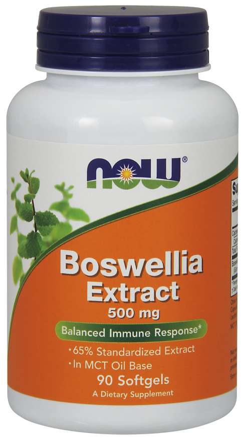 NOW® Foods NOW Boswellia Extrakt, 500 mg, 90 softgélových kapsúl