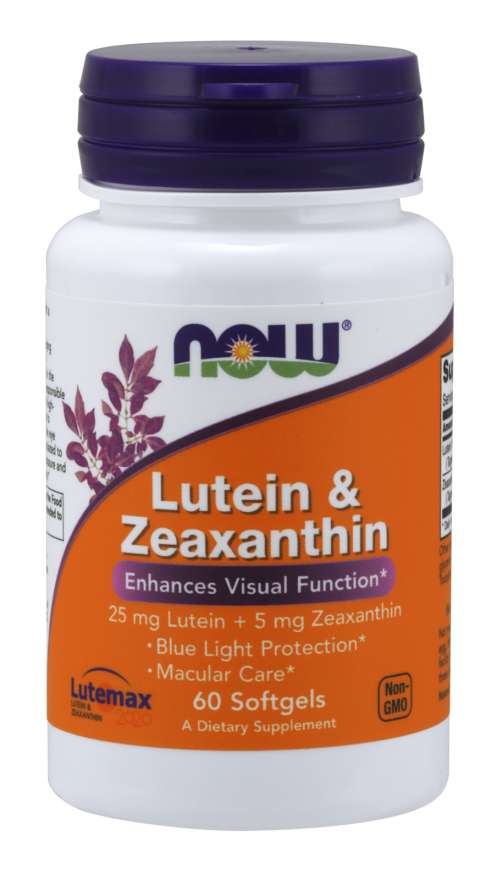 NOW® Foods NOW Lutein & Zeaxanthin (zdravie očí), 60 softgel kapsúl