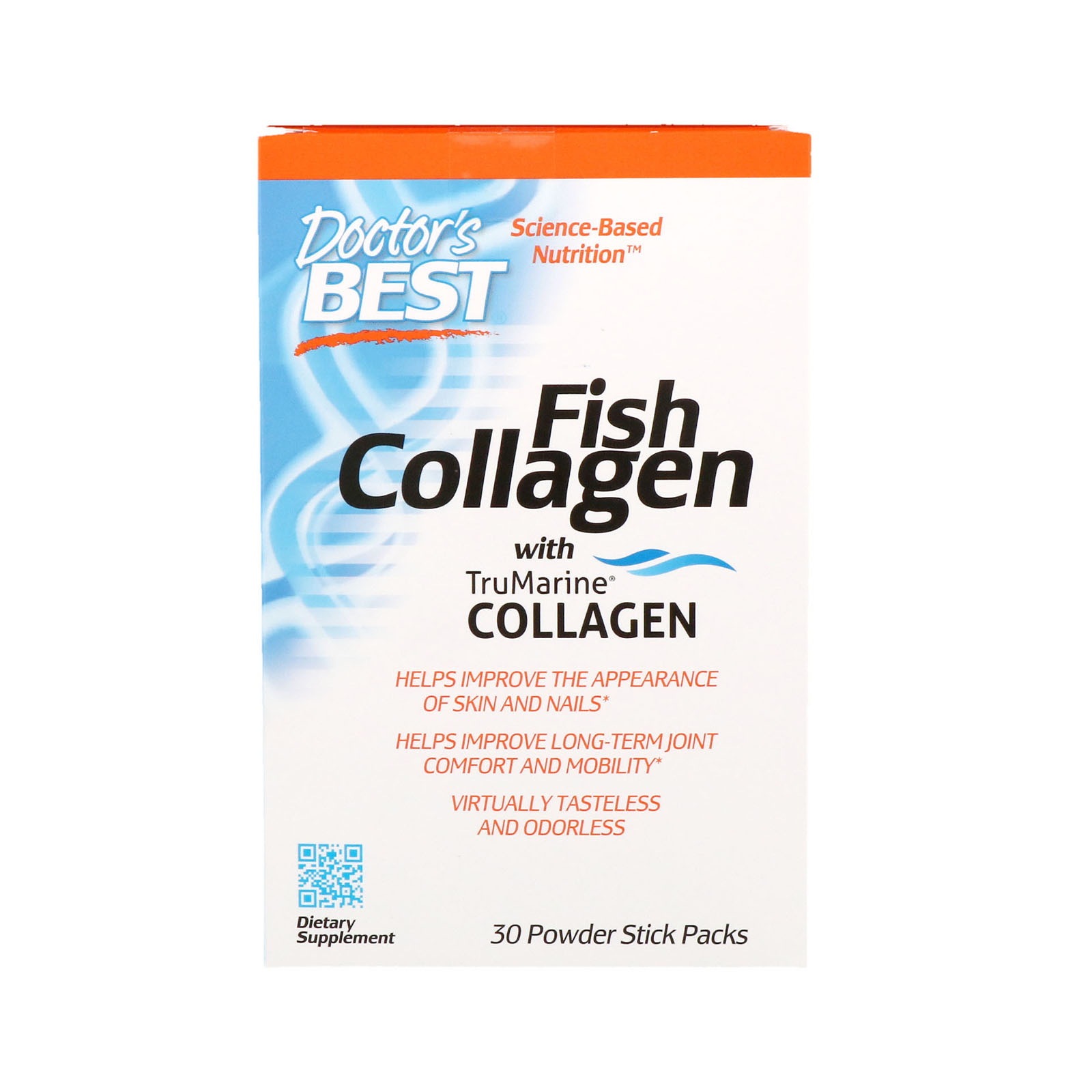 E-shop Doctor's Best Fish Collagen (rybí kolagén), 30 vrecúšok