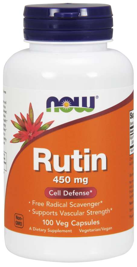 E-shop NOW® Foods NOW Rutín, 450 mg, 100 rastlinných kapsúl