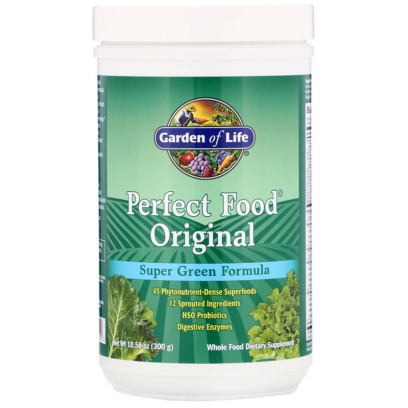 Garden of Life Perfect Food Super Green Formula, Powder, 300g Obrázek