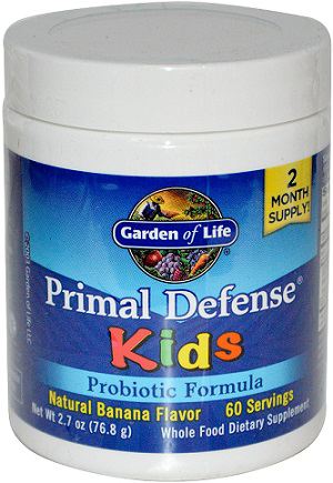 E-shop Garden of life Primal Defense Kids, Banana (probiotiká pre deti, banán), 81 g