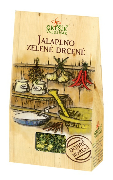 Grešík Waldemar Dobré korenie - jalapeno zelené drvené, 15 g