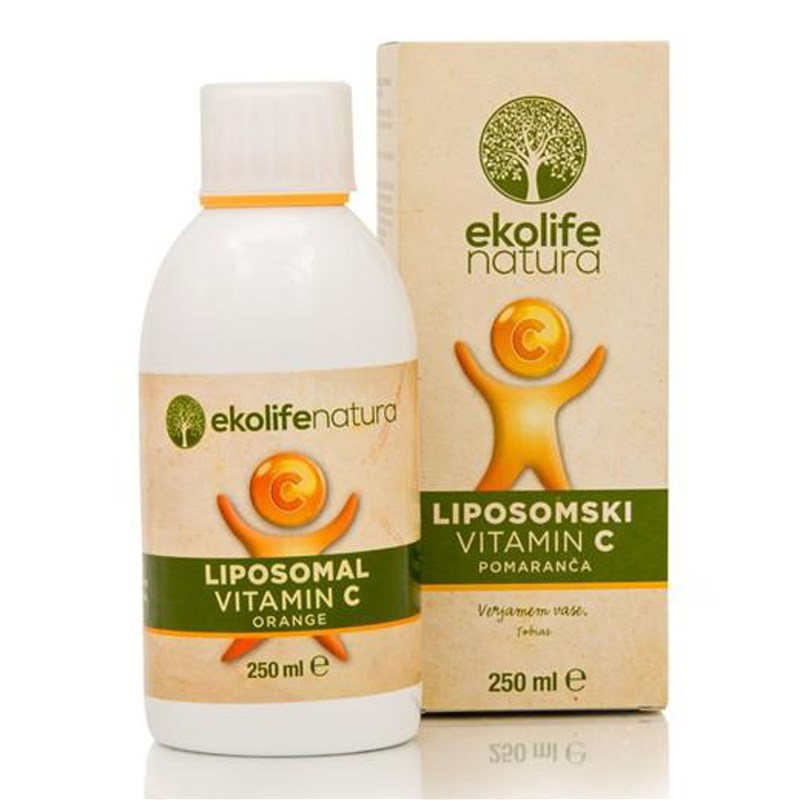E-shop Ekolife Natura - Liposomal Vitamin C 500 mg pomaranč (lipozomálny vitamín C), 250 ml
