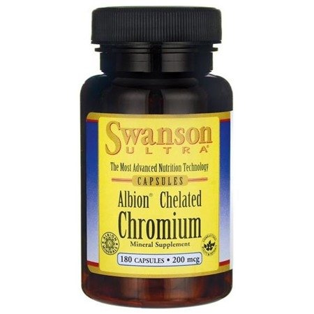 E-shop Swanson Chromium Chelated (chróm v chelátovej väzbe), 200 mcg, 180 kapsúl