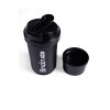 BrainMax viacdielny plastový shaker (šejker), čierny, 700 ml