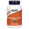 NOW Betaine HCl, vegetariánsky, 648 mg, 120 rastlinných kapsúl
