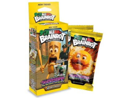 skifidol brainrot allucinazione 2 buste 28 carte 1 promo brainrot carte da gioco collezione