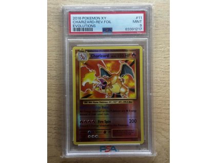 2016 POKEMON XY CHARIZARD-REV.FOIL- #11 - PSA 9