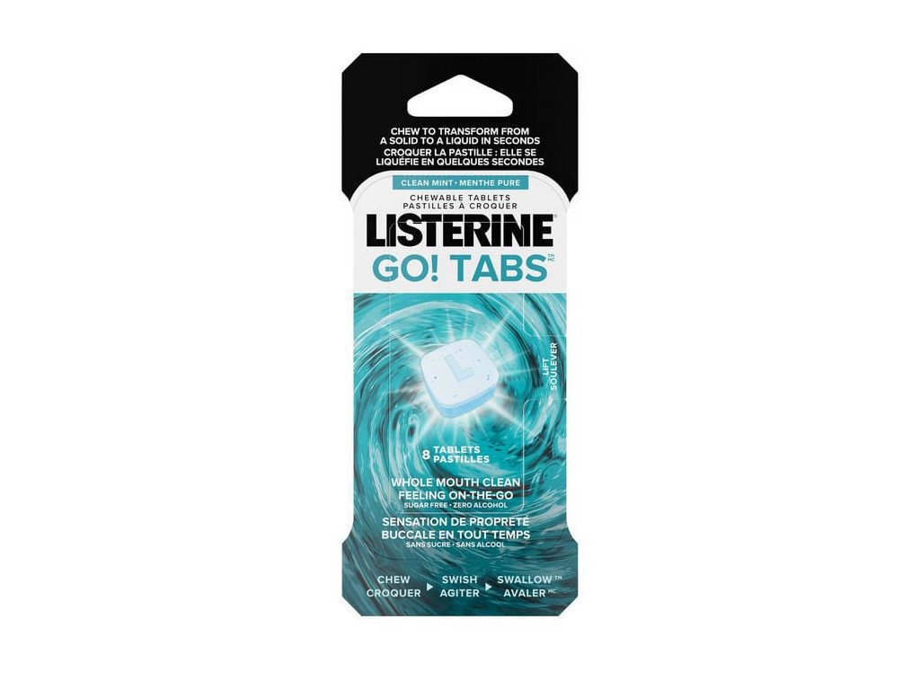 Listerine GO! žuvacie tablety 8ks