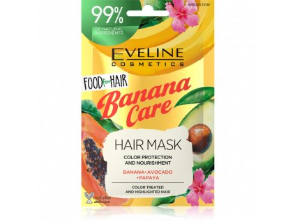 Eveline Cosmetics Banana Care maska na farbené vlasy 20ml