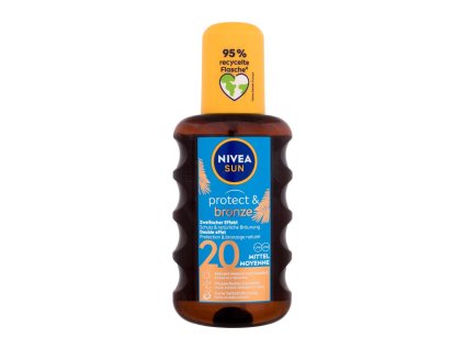 Nivea Sun Protect & Bronze SPF20 mlieko na opaľovanie 200ml