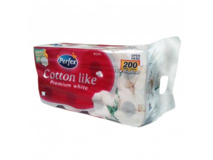 Perfex Cotton Like Premium White Big Roll toaletný papier 16ks 3vrst.