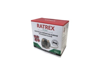 Ratrex mäkká návada určená na hubenie potkanov a myší 150g