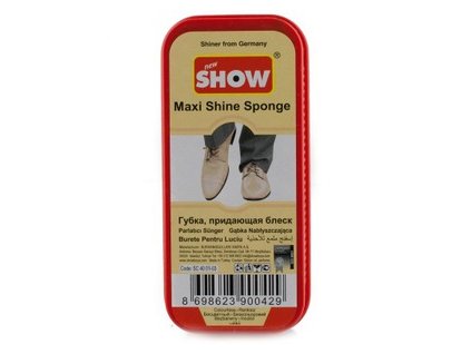 Show maxi shine špongia na topánky hnedé
