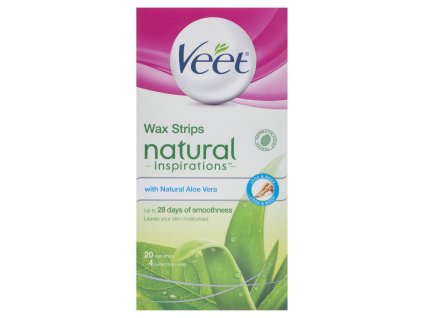 Veet Natural Inspirations voskové depilačné pásiky 20ks + obrúsky 2ks