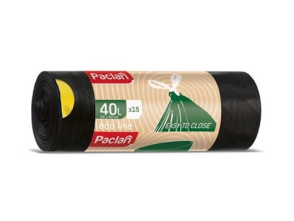 Vrece Eco Line  na smeti zaťahovacie 40l x15 ks