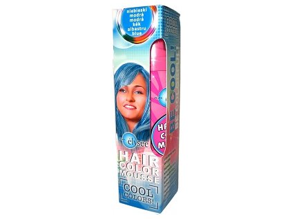 Wats Elysée Color Mousse, farebné penové tužidlo, farba modrá 75 ml