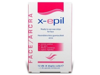 X-epil na tvár- depilačné prúžky