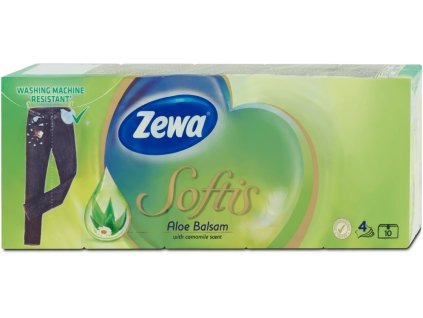 Zewa Aloe Balsam papierové hygienické vreckovky 10 x 9 ks