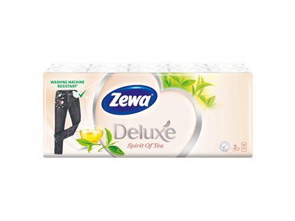 Zewa Deluxe Spirit of Tea papierové hygienické vreckovky 10 x 10 ks