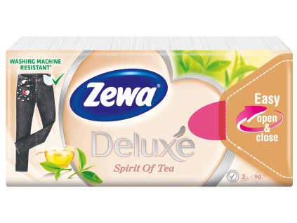 Zewa Deluxe Spirit of Tea papierové hygienické vreckovky 90ks