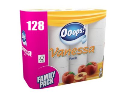 Vanessa Peach toaletný papier 3vrst. 128ks
