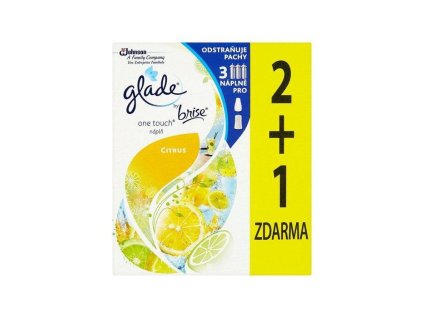 Glade Touch & Fresh Lemon aerosólový osviežovač vzduchu náplň 3ks x10ml