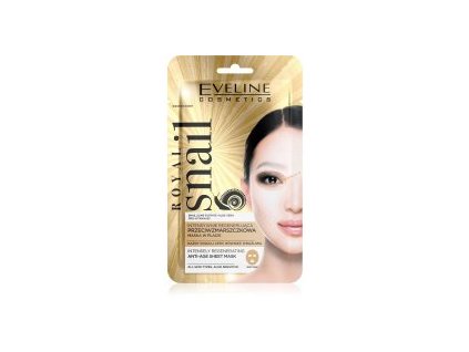 Eveline Cosmetics Royal Snail látková maska na tvár 1ks
