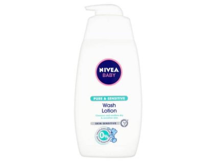 Nivea Baby Pure & Sensitive umývací gél na tvár a telo 500ml