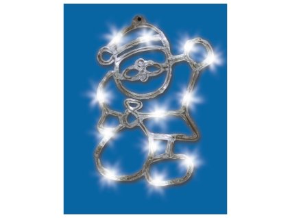 Dekorácia do okna 18xLED/3xAA Mikuláš 20cm