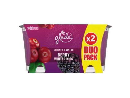 Glade Berry Winter Kiss duo pack vonná sviečka 2x129g