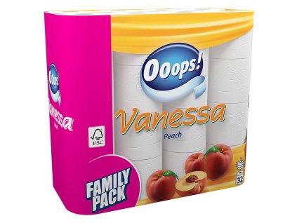 Vanessa Peach toaletný papier 3vrst. 32ks