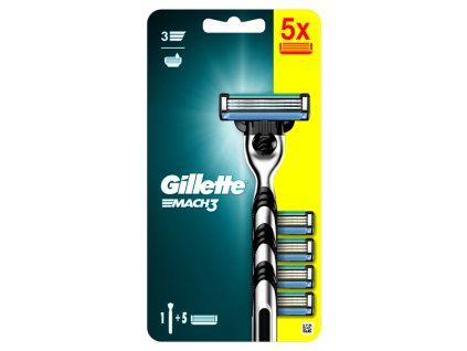 Gillette Mach3 holiaci strojček + 5 hlavice