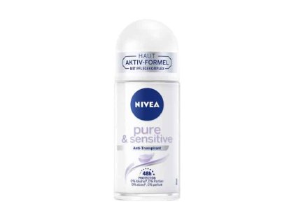 Nivea Pure & Sensitive roll-on guľôčkový antiperspirant 50 ml