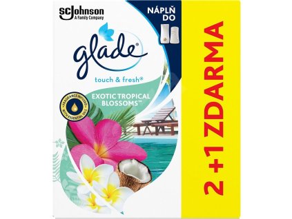 Glade Touch & Fresh Exotic Tropical Blossoms aerosólový osviežovač vzduchu náplň 3kx10mls