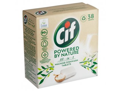 Cif Powered by Nature All in 1 tablety do umývačky riadu 38 ks 760 g