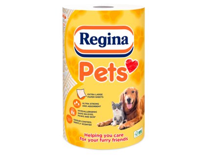 Regina Pets papierové utierky pre domácich miláčikov 3 vrst.