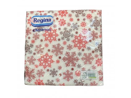 Regina Christmas snehové vločky servítky 20ks