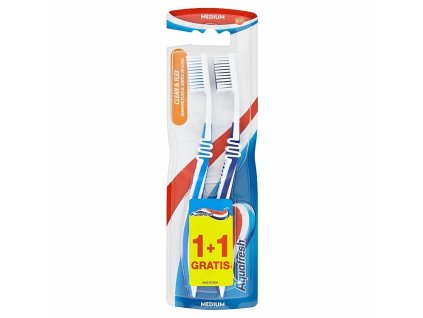 Aquafresh Clean & Flex Medium zubná kefka 2 ks