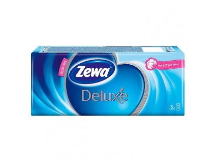 Zewa Deluxe Original papierové hygienické vreckovky 10 x 10 ks